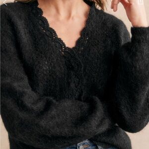 Sezane Angeline Cardigan in Black